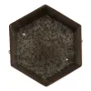 Modern Hexagon Bucket Plant Stand Set of 2 - Stylish and Functional