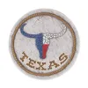 Texas Proud Stepping Stone - Texas Longhorn Flag | Handcrafted Home Decor